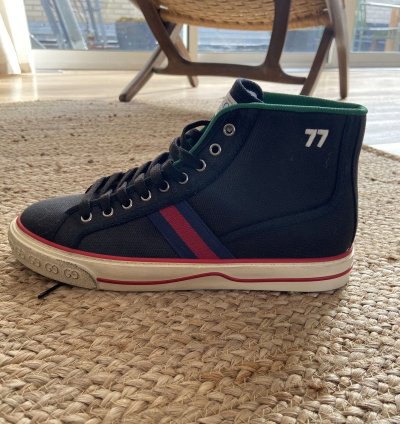 Gucci high top tennis shoe