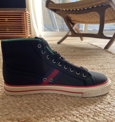 Gucci high top tennis shoe