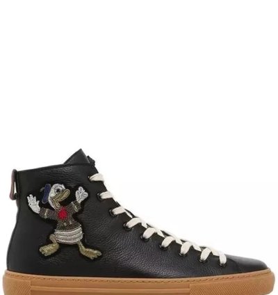 Gucci Major Black Leather 1300 Sneakers Size 41 New