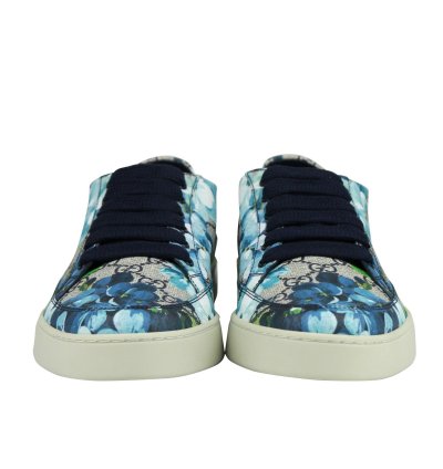 Gucci Men Bloom Flower Print Supreme Canvas Sneaker Shoes