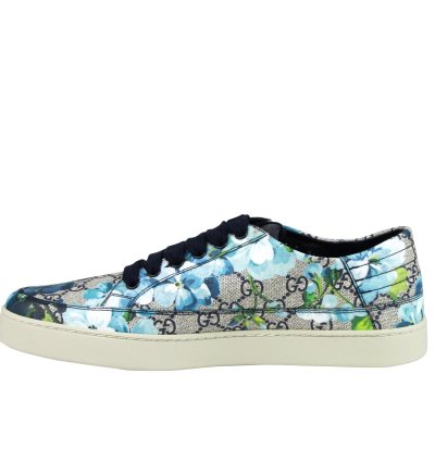 Gucci Men Bloom Flower Print Supreme Canvas Sneaker Shoes