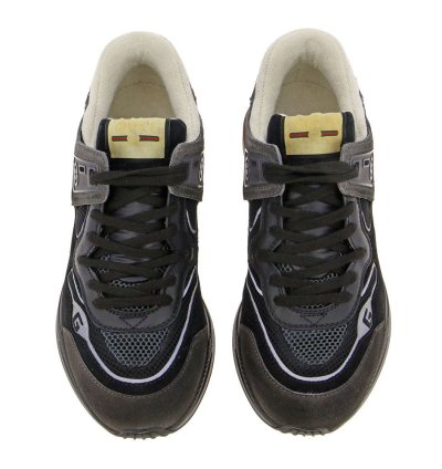 Gucci Men Suede Ultrapace Running Sneaker Grey Orange