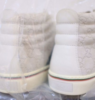 GUCCI Men TOM FORD ERA leather hi-top shoes sz 8 5