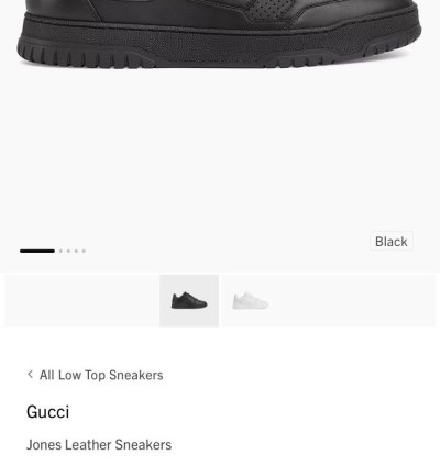 Gucci Mens Jones leather sneakers