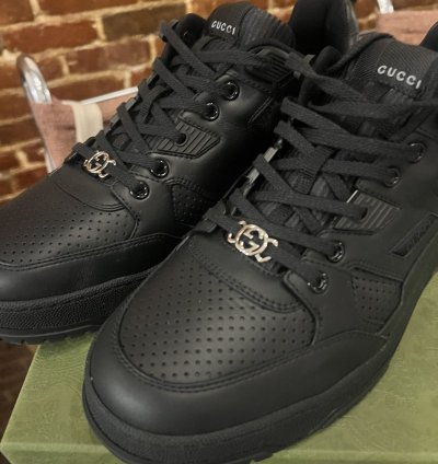 Gucci Mens Jones leather sneakers