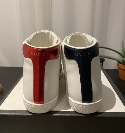 Gucci Miro Soft White Leather Hi-Top Sneakers