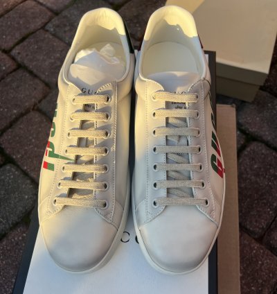 GUCCI NEW ACE BLADE LOGO SNEAKER