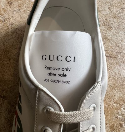 GUCCI NEW ACE BLADE LOGO SNEAKER