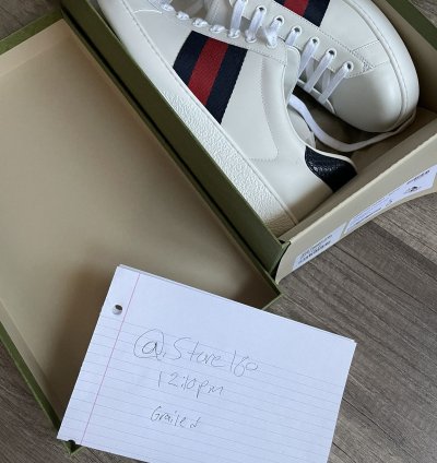 Gucci New Ace Clean Web Stripe Sneaker