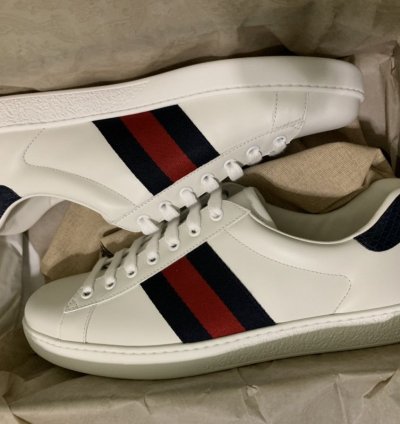 Gucci New Ace Clean Web Stripe Sneaker