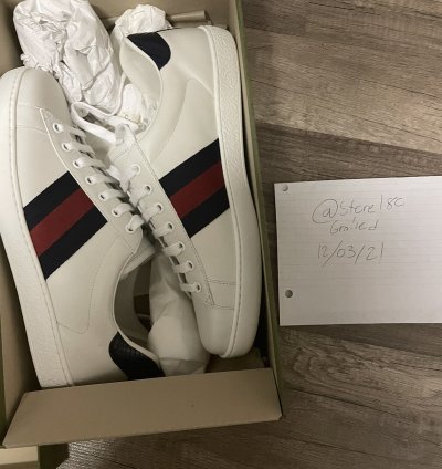 Gucci New Ace Clean Web Stripe Sneaker
