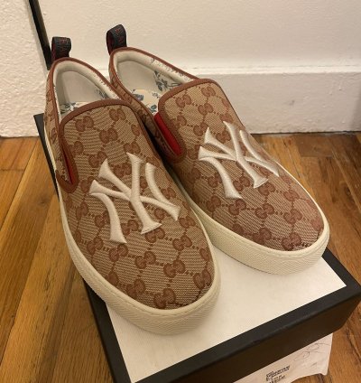 Gucci NY Yankees Slip On Sneaker