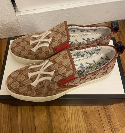 Gucci NY Yankees Slip On Sneaker