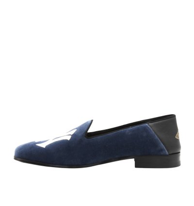 Gucci NY Yankees Velvet Loafers