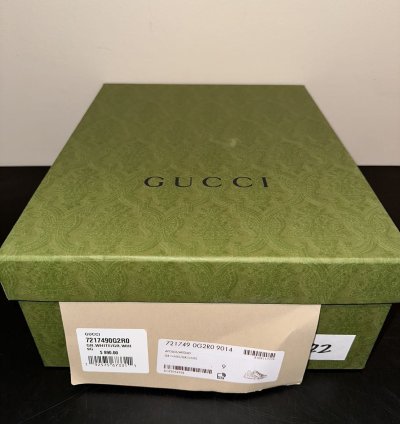 Gucci Oversized Rhyton Soft Calfskin Sneaker Size 10