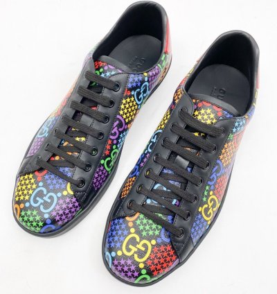 GUCCI PSYCHEDELIC ACE GG LOGO SUPREME SNEAKERS