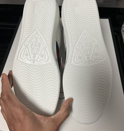 GUCCI Removable Patches Ace Mens High Top Sneakers