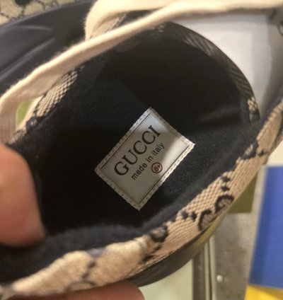 Gucci Rhython Blue Monogram Sz 8 5 Converts US Sz 9