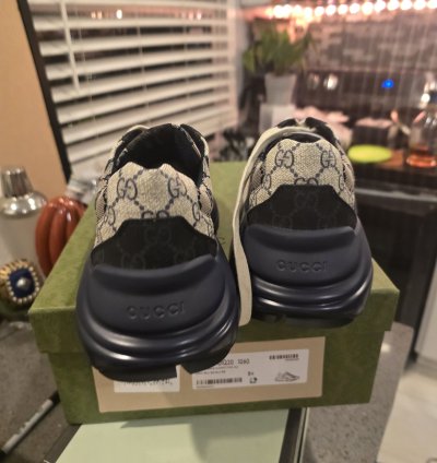 Gucci Rhython Blue Monogram Sz 8 5 Converts US Sz 9