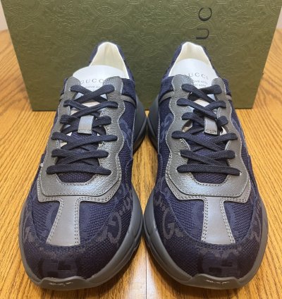 Gucci Rhyton Blue Maxi GG Supreme Sneaker