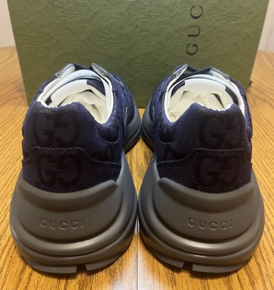 Gucci Rhyton Blue Maxi GG Supreme Sneaker