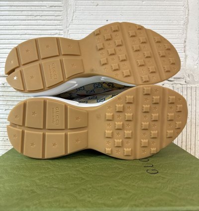 Gucci Rhyton Multicolor Mini GG Low Sneaker Sz 46
