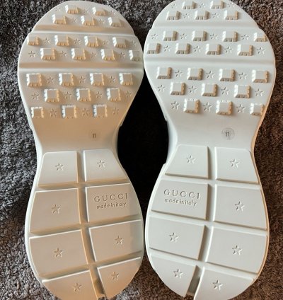 GUCCI RHYTON SNEAKER GG SUPREME LOGO BEIGE SIZE 12 UK 11