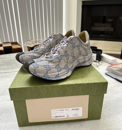 Gucci Run Sneaker all over print canvas monogram gg
