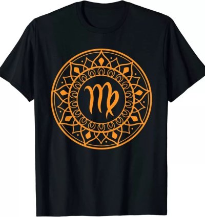 Retro Virgo Zodiac Symbol Birthday Gift Classic T-Shirt Size S-5XL