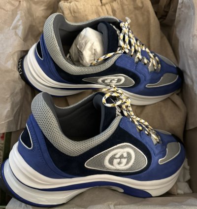 GUCCI RUN SNEAKERS UNISEX WOMENS 9 MENS7