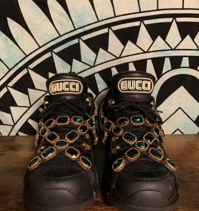 Gucci runway Flashtrek sneakers with removable crystals