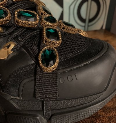 Gucci runway Flashtrek sneakers with removable crystals