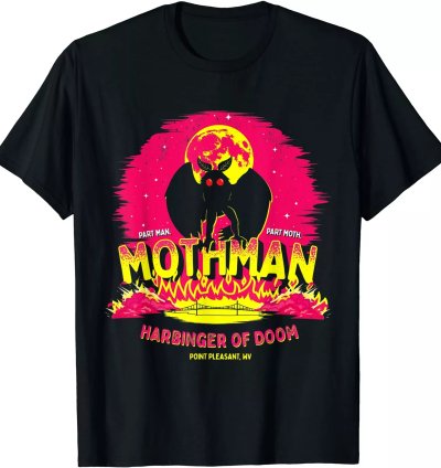 Mothman - Harbinger of Doom! Funny Cute Cryptid Creature T-Shirt S-5XL