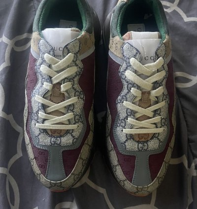 Gucci Rython Brick Red Sneakers