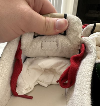 Gucci Screener sneaker in suede black green red color