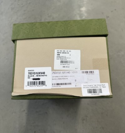 Gucci Screener Tiger Shoes Black