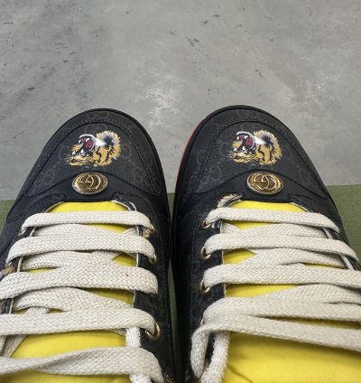 Gucci Screener Tiger Shoes Black
