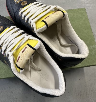 Gucci Screener Tiger Shoes Black
