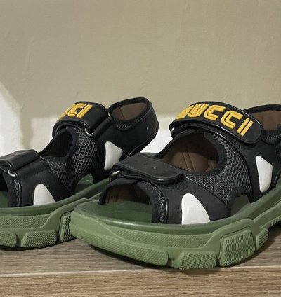 Gucci SEGA Logo Sandals