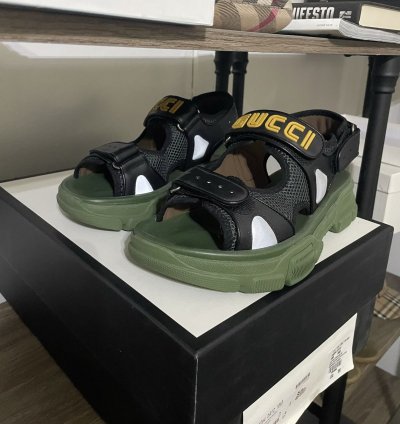 Gucci SEGA Logo Sandals