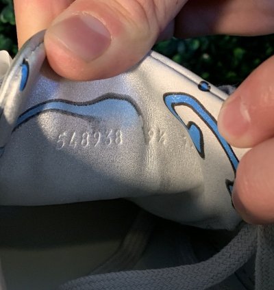 Gucci silver blue wavy monogram ace sneakers