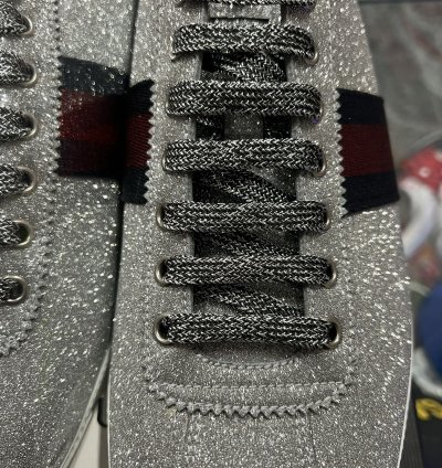 Gucci Silver Glitter Ace