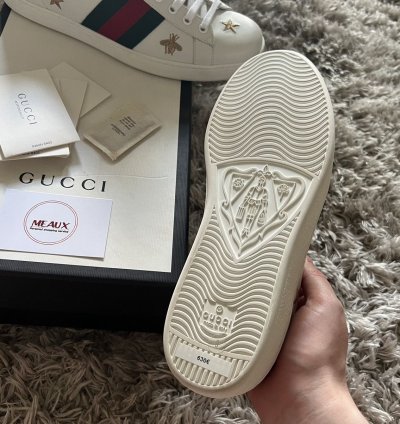 Gucci stars and bees logo ace aces sneakers low top new box