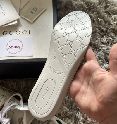 Gucci stars and bees logo ace aces sneakers low top new box