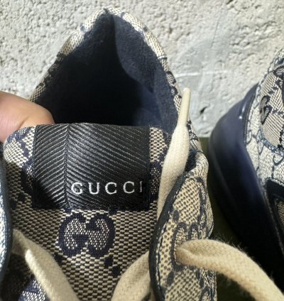 GUCCI Supreme Monogram Rhyton Sneakers