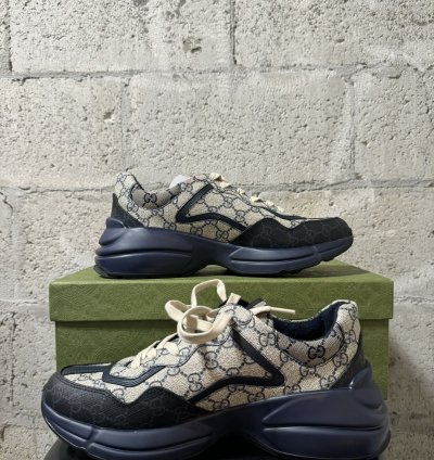 GUCCI Supreme Monogram Rhyton Sneakers