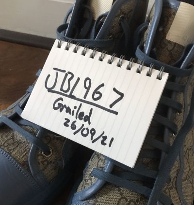 Gucci Supreme Stars Canvas Hightop Sneaker