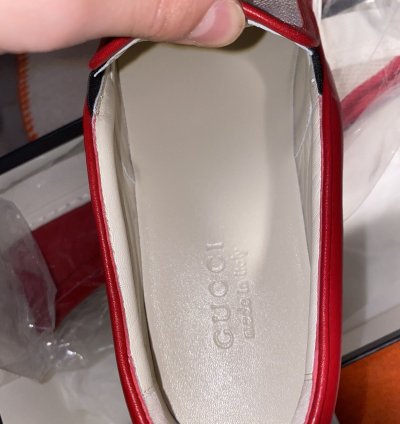 Gucci Sylvie Slip-On Red Sneakers