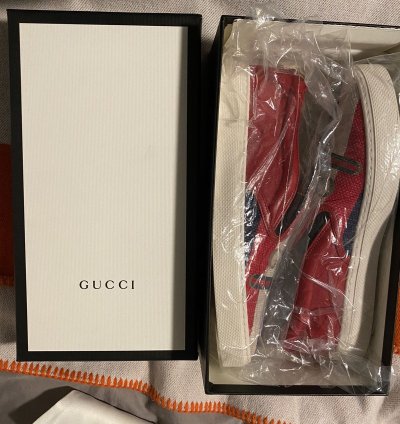Gucci Sylvie Slip-On Red Sneakers