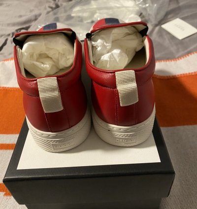 Gucci Sylvie Slip-On Red Sneakers